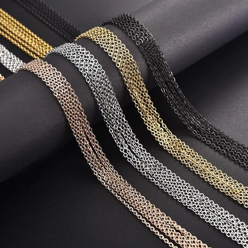 10pcs Stainless Steel Link Chain With Lobster Clasp Gold Color Black Silver Color DIY Necklace Jewelry Making Bulk Sale
10pcs Stainless Steel Link Chain With Lobster Clasp Gold Color Black Silver Color DIY Necklace Jewelry Making Bulk Sale