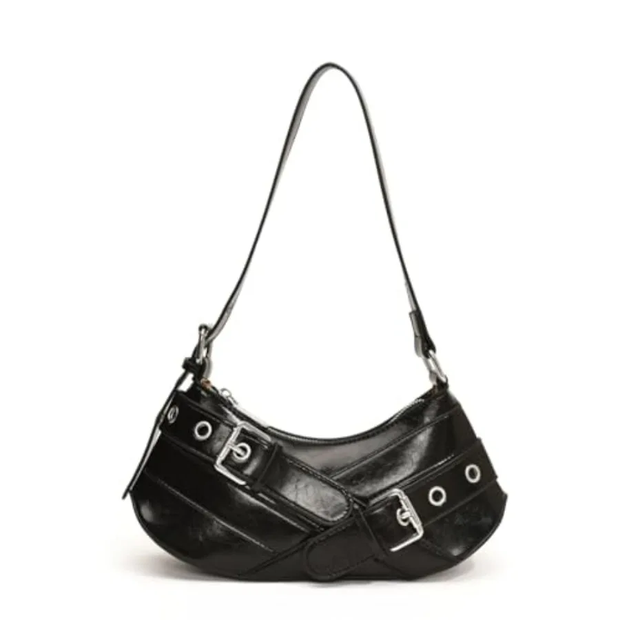 Sanxine Shoulder Bag for Women Y2k Small Purse Designer Punk Style Hobo Handbags Vegan Leather Trendy Crescent Bags
Sanxine Shoulder Bag for Women Y2k Small Purse Designer Punk Style Hobo Handbags Vegan Leather Trendy Crescent Bags