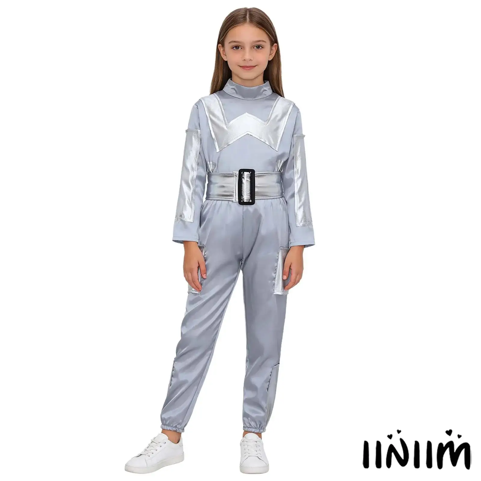 Kids Boys Girls 3Pcs AI Technology Sense Robot Cosplay Clothing Long Sleeved Top Waistbelt and Long Pants Set for Themed Parties
Kids Boys Girls 3Pcs AI Technology Sense Robot Cosplay Clothing Long Sleeved Top Waistbelt and Long Pants Set for Themed Parties