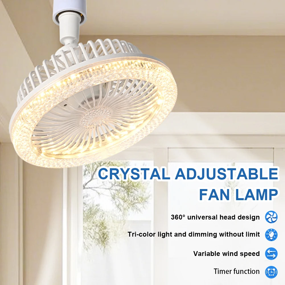 Smart Remote Control Ceiling Fan with LED Lighting E27/E26 Converter Base Ceiling Fan with Lights Remote Control for Living Room
Smart Remote Control Ceiling Fan with LED Lighting E27/E26 Converter Base Ceiling Fan with Lights Remote Control for Living Room