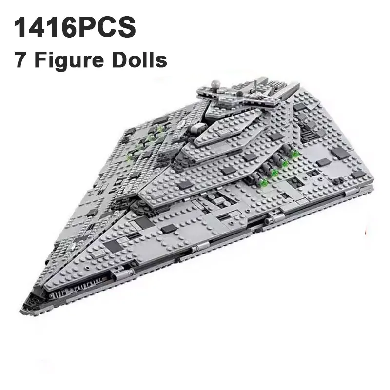 1416PCS First Order Star Destroyer Starship Building Blocks Starfighter Assemble Bricks Toy Gift For Adult Kids
1416PCS First Order Star Destroyer Starship Building Blocks Starfighter Assemble Bricks Toy Gift For Adult Kids