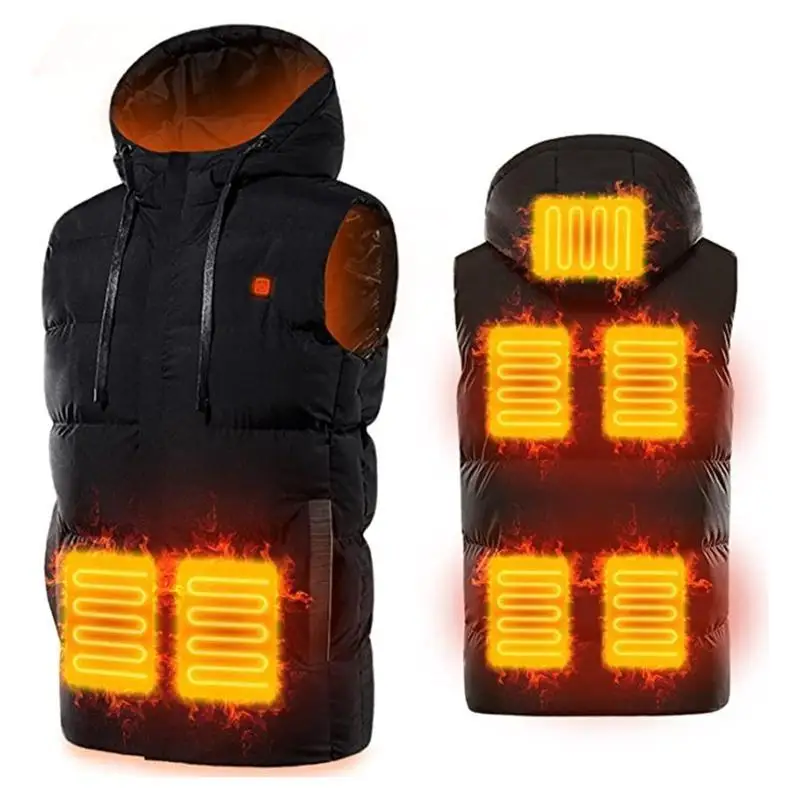 652F Heated Vest for Men USB Rechargeable Heating for Jacket 9 Areas Heated Hooded Ve
652F Heated Vest for Men USB Rechargeable Heating for Jacket 9 Areas Heated Hooded Ve