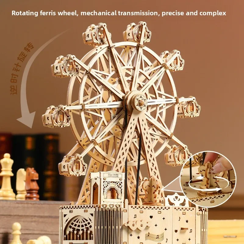 LED Musical Ferris Wheel 3D Wooden Puzzle Music Box Toy Gift
LED Musical Ferris Wheel 3D Wooden Puzzle Music Box Toy Gift