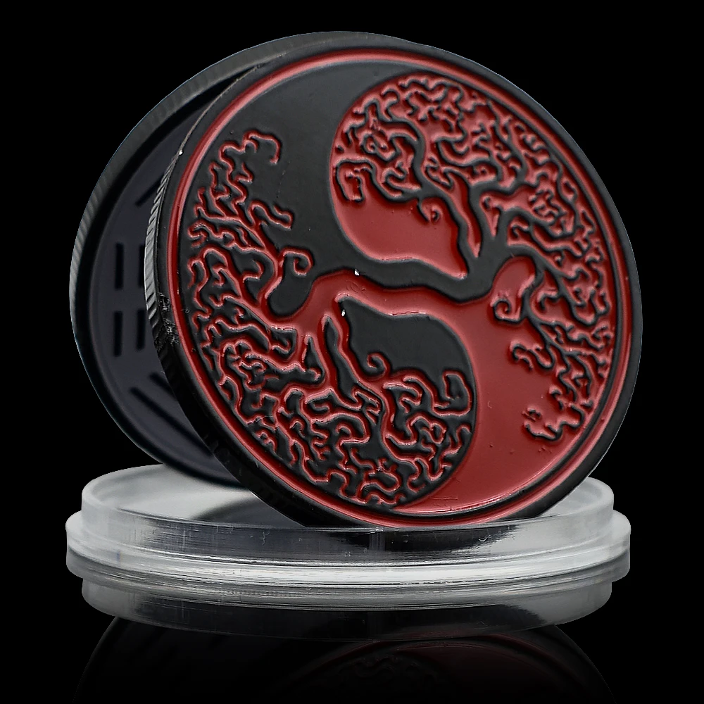 Copper Chinese Tai Chi Commemorative Coin Eight Diagrams Feng Shui Yin Yang Tree Lucky Collectibles Souvenir Gift 
Copper Chinese Tai Chi Commemorative Coin Eight Diagrams Feng Shui Yin Yang Tree Lucky Collectibles Souvenir Gift