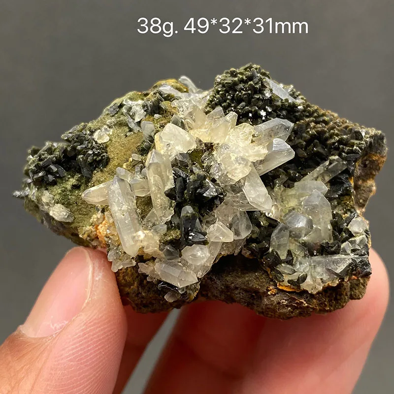 100% Natural Green curtain crystal symbiosis Mineral Specimens Stones and Healing Crystal
100% Natural Green curtain crystal symbiosis Mineral Specimens Stones and Healing Crystal