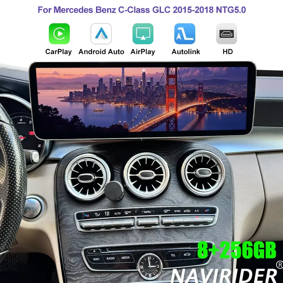 256GB CarPlay Car Radio For Mercedes Benz C Class GLC 2015-2018 NTG 5.0 Android15 Touch Screen Multimedia Player GPS Navigation
256GB CarPlay Car Radio For Mercedes Benz C Class GLC 2015-2018 NTG 5.0 Android15 Touch Screen Multimedia Player GPS Navigation