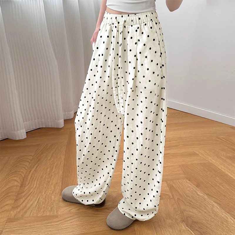 Pant Women Wide Leg Long Pants High Waist Straight Trousers Y2k Streetwear Elegant Splice Work Casual Loose Print Dot Summer
Pant Women Wide Leg Long Pants High Waist Straight Trousers Y2k Streetwear Elegant Splice Work Casual Loose Print Dot Summer