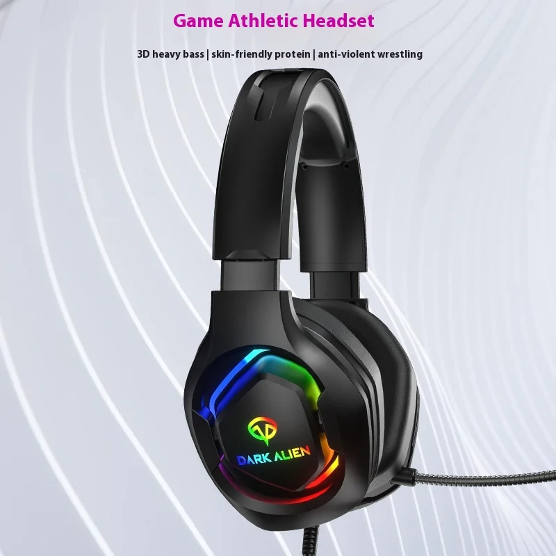 Игровые наушники Dark Alien Rgb с шумоподавлением, Ktv 7,1, звуковой канал 360 °, проводные наушники для киберспорта
Игровые наушники Dark Alien Rgb с шумоподавлением, Ktv 7,1, звуковой канал 360 °, проводные наушники для киберспорта