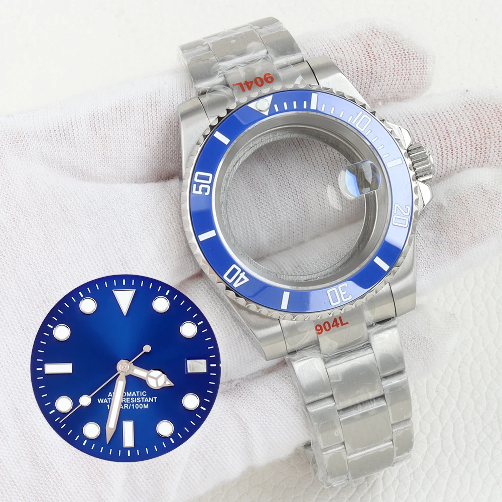 40MM NH35 Case Stainless Steel Sapphire Oyster Strap Fit NH35 NH36 Movement 28.5MM Green Luminous Dial Submariner Watch Case
40MM NH35 Case Stainless Steel Sapphire Oyster Strap Fit NH35 NH36 Movement 28.5MM Green Luminous Dial Submariner Watch Case