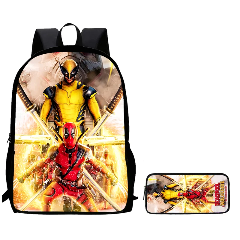 Death and Wolverine Student Schoolbag Pencil Case 2-Piece Set Boys and Girls Backpack
Death and Wolverine Student Schoolbag Pencil Case 2-Piece Set Boys and Girls Backpack