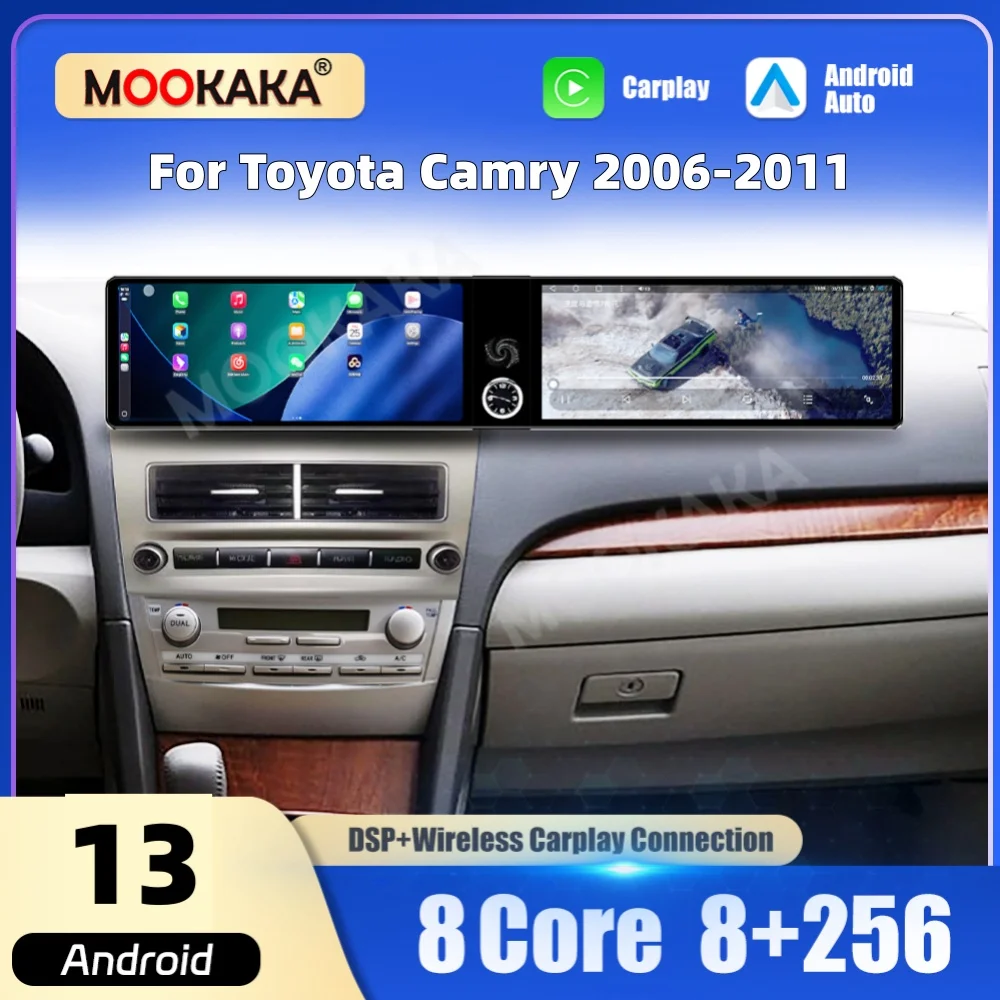 Dual 12.3“ Qualcomm Car Multimedia Player Android Screen For Toyota Camry 2006~2011 Car Radio GPS Navi CarPlay Auto Head Unit
Dual 12.3“ Qualcomm Car Multimedia Player Android Screen For Toyota Camry 2006~2011 Car Radio GPS Navi CarPlay Auto Head Unit