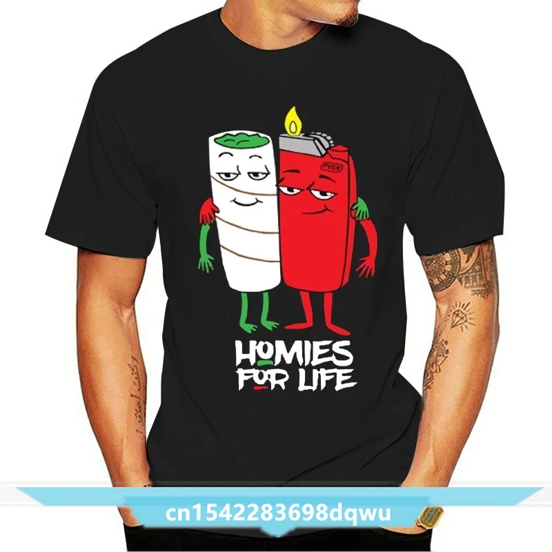 High Quality Menstreet style men Homies For Life T Shirt Color Black funny weed humor pot graphic teegraphic tee
High Quality Menstreet style men Homies For Life T Shirt Color Black funny weed humor pot graphic teegraphic tee