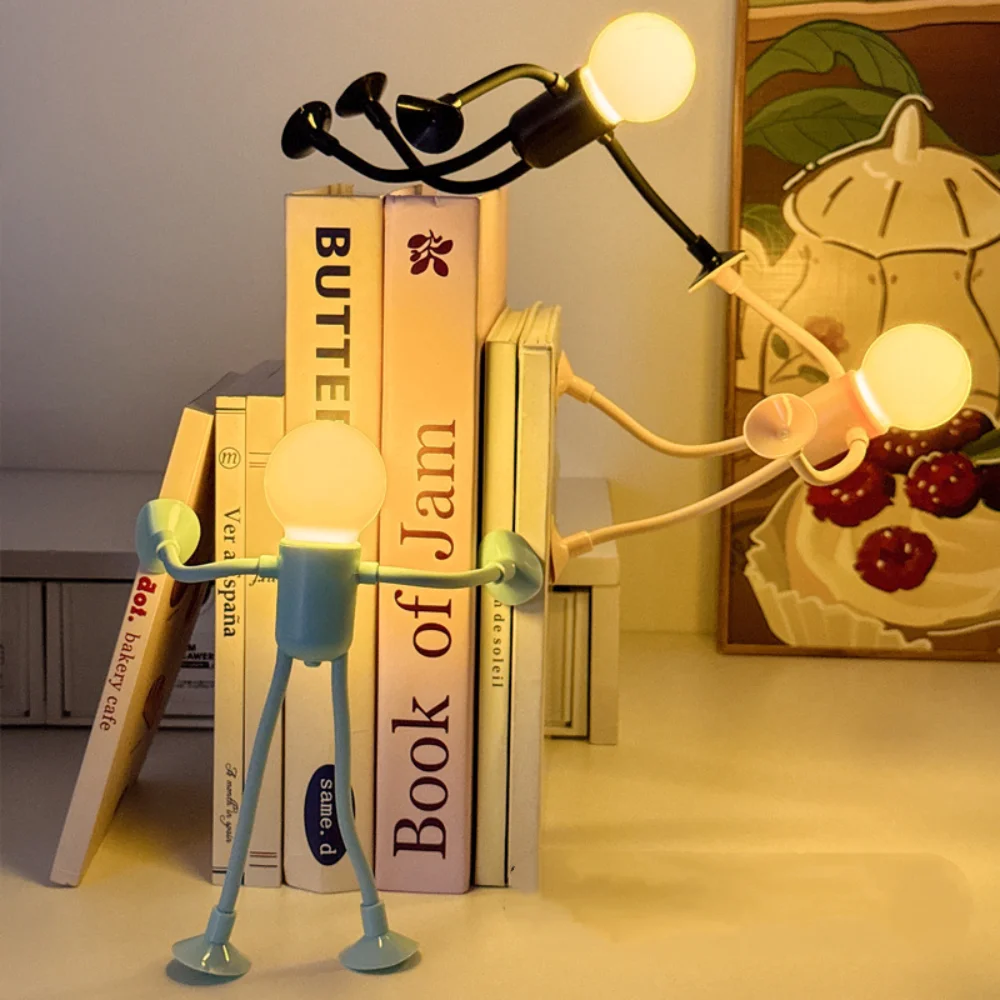 Cute Creative Cartoon Sportsman Night Light Mini Portable Bulb Suction Cup Lights Bendable Desk Lamp for Tabletop Shelves Decor
Cute Creative Cartoon Sportsman Night Light Mini Portable Bulb Suction Cup Lights Bendable Desk Lamp for Tabletop Shelves Decor