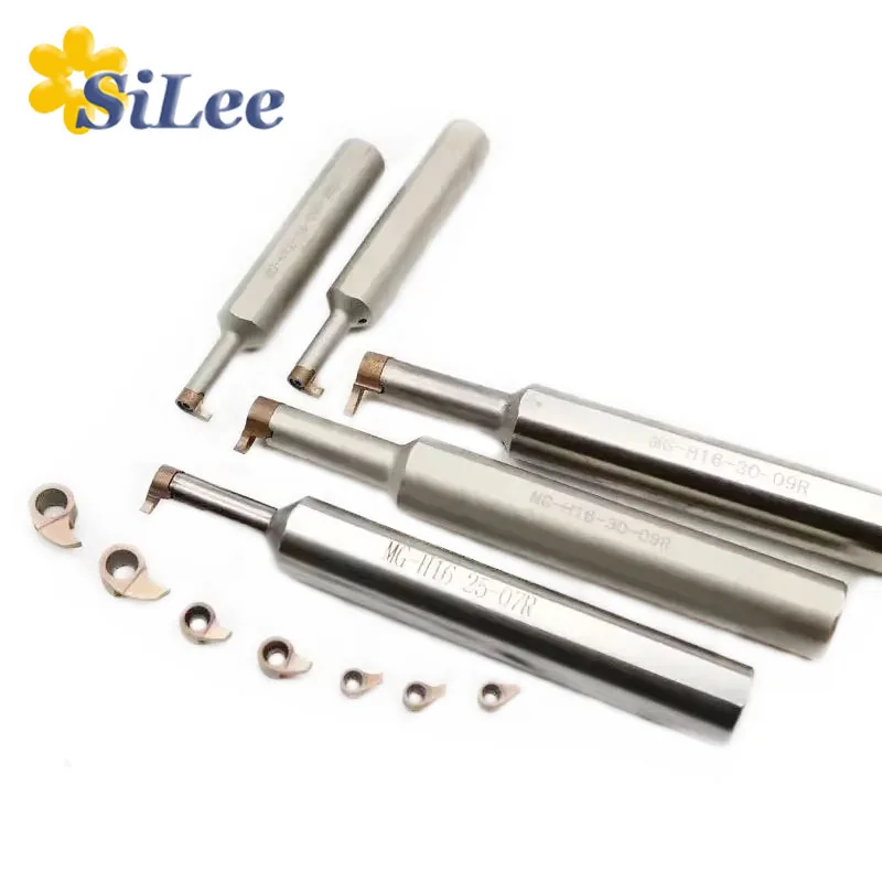MG-H12 H16 Small Hole Deep Hole Cut Groove Comma Internal Holder MB-05R 07R 09R Carbide Insert for Slot Tools CNC Lathe Groove
MG-H12 H16 Small Hole Deep Hole Cut Groove Comma Internal Holder MB-05R 07R 09R Carbide Insert for Slot Tools CNC Lathe Groove