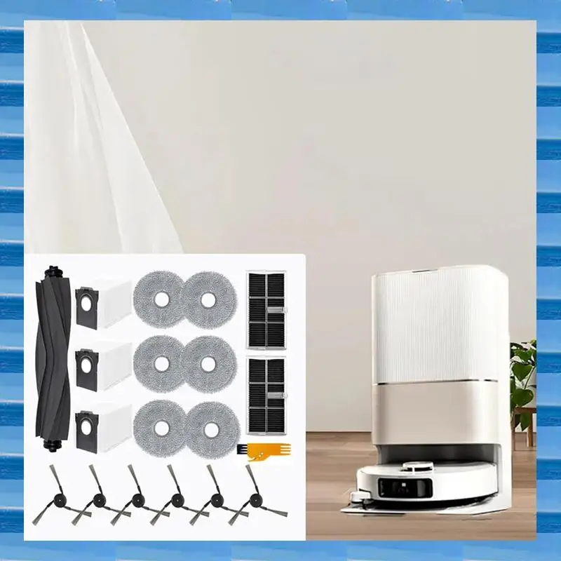 AT53 2 Set For Dreame X40 Ultra / X40 Pro / S30 Pro Ultra Main Side Brush HEPA Filters Mop Cloth Dust Bags
AT53 2 Set For Dreame X40 Ultra / X40 Pro / S30 Pro Ultra Main Side Brush HEPA Filters Mop Cloth Dust Bags