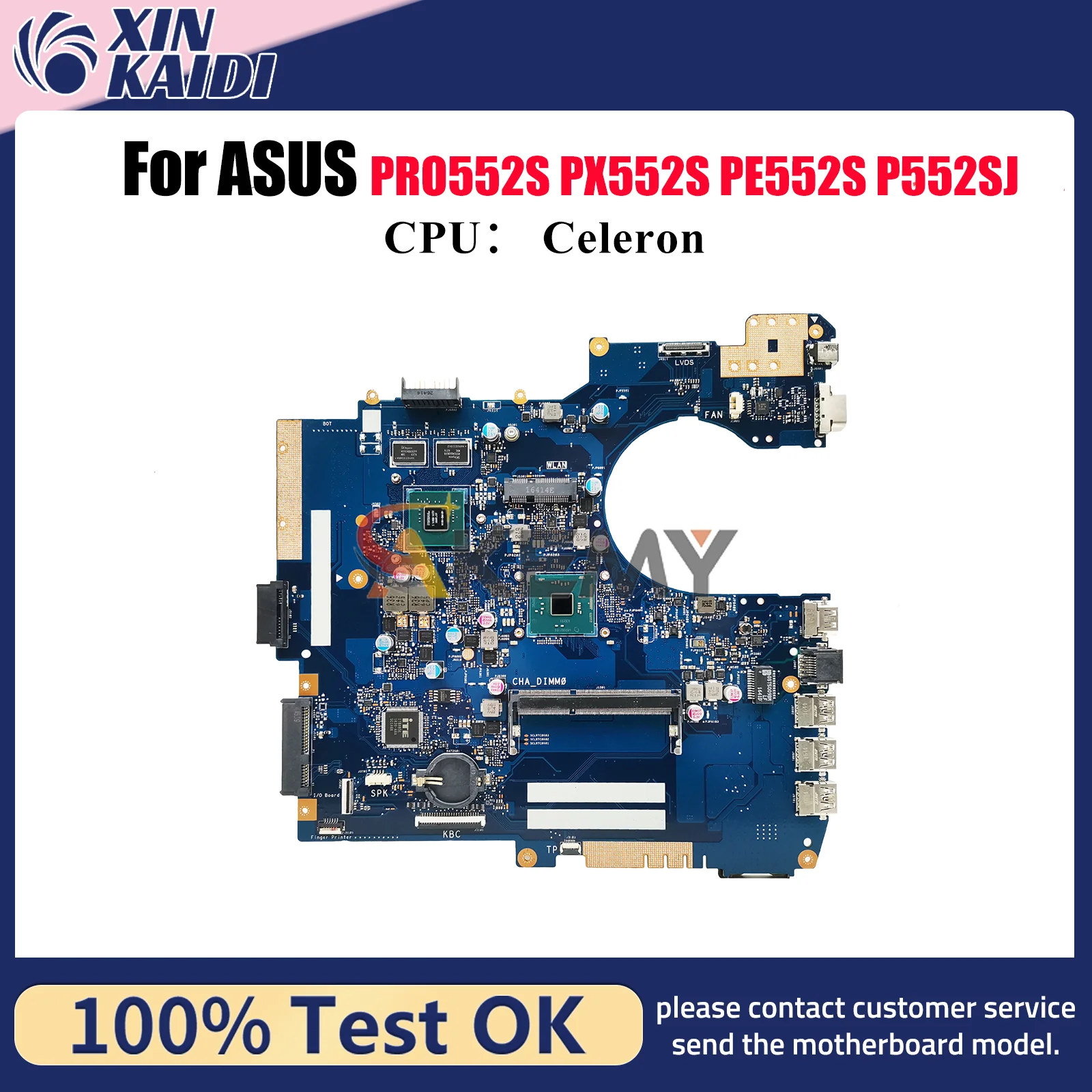 P552SJ Laptop Motherboard For ASUS ProArt P552S PX552S PRO552S PE552S P552SJ Notebook Mainboard With Celeron CPU 105% tests OK
P552SJ Laptop Motherboard For ASUS ProArt P552S PX552S PRO552S PE552S P552SJ Notebook Mainboard With Celeron CPU 105% tests OK
