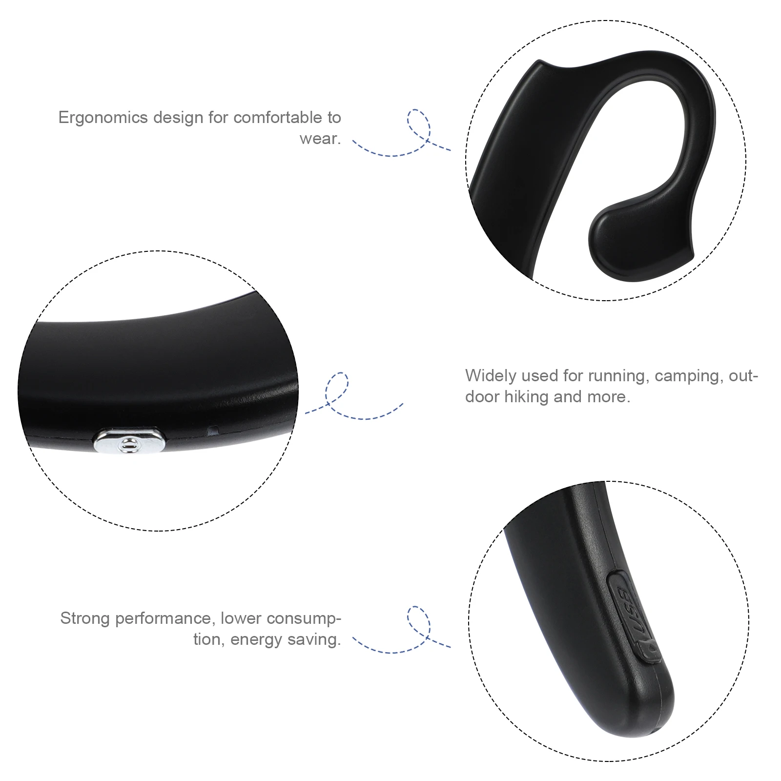 Wireless Earbuds Bone Conduction Headphones Durable for Running Camping Hiking Ergonomics Energy Saving Gifts Comfortable
Wireless Earbuds Bone Conduction Headphones Durable for Running Camping Hiking Ergonomics Energy Saving Gifts Comfortable