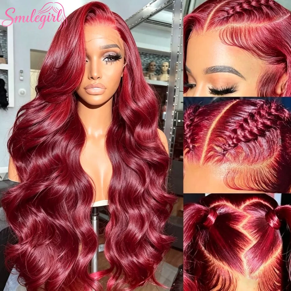 Цветные парики из натуральных волос 99J Burgundy Body Wave с прозрачной кружевной передней частью 13X6, плотность 250%, предварительно прорезанные, для женщин.
Цветные парики из натуральных волос 99J Burgundy Body Wave с прозрачной кружевной передней частью 13X6, плотность 250%, предварительно прорезанные, для женщин.