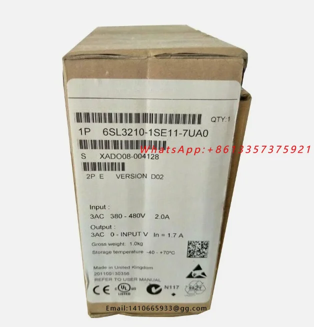 Brand new 6SL3210-1SE11-7UA0 1SE13-1UA0 1SE14-1UA0 1SE16-0AA0 1SE16-0UA0 1SE17-7AA0 1pcs Fast delivery
Brand new 6SL3210-1SE11-7UA0 1SE13-1UA0 1SE14-1UA0 1SE16-0AA0 1SE16-0UA0 1SE17-7AA0 1pcs Fast delivery