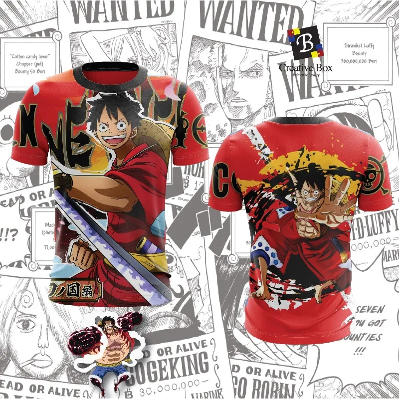 Hot One Piece Luffy Wano Samurai Ink Splash Print Short Sleeve T-Shirt Men's Casual Streetwear Anime Fan Apparel Stylish Tee
Hot One Piece Luffy Wano Samurai Ink Splash Print Short Sleeve T-Shirt Men's Casual Streetwear Anime Fan Apparel Stylish Tee