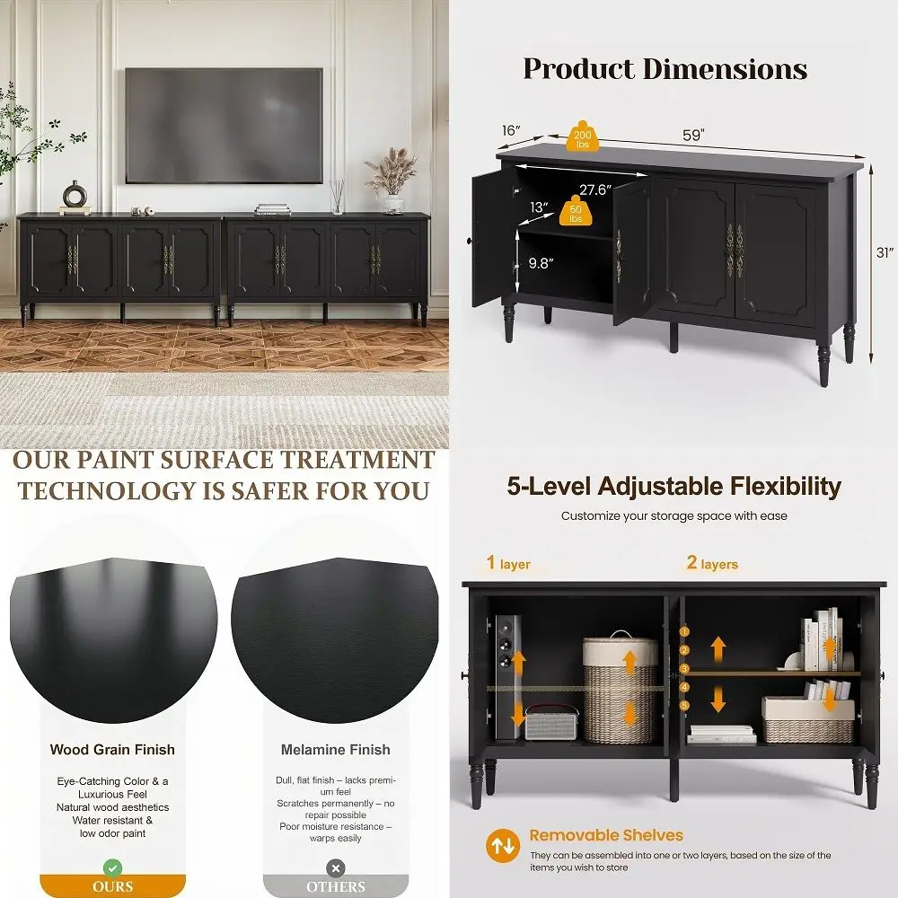 IMPORT Tall Standing Kitchen Cabinet with Top and Bottom Enclosed Cabinet Space, 1Drawer, Large Open Space for Microwave in Whi
IMPORT Tall Standing Kitchen Cabinet with Top and Bottom Enclosed Cabinet Space, 1Drawer, Large Open Space for Microwave in Whi