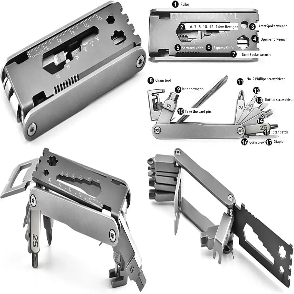 Adventure Seekers' Ideal Must-Have Cycling Gear: Essential, Versatile, and Convenient 18-Piece Comprehensive Multi-Tool Bike Rep
Adventure Seekers' Ideal Must-Have Cycling Gear: Essential, Versatile, and Convenient 18-Piece Comprehensive Multi-Tool Bike Rep