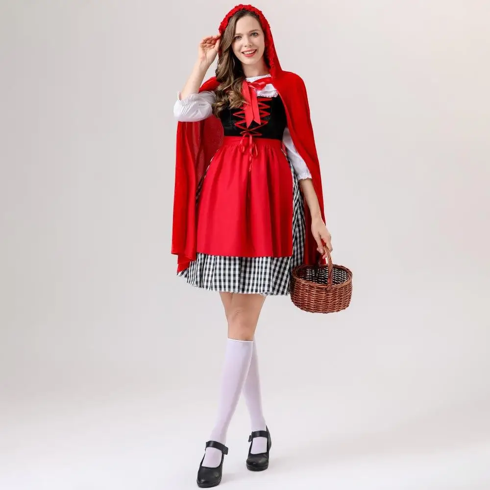 2025 New Adult Women's Halloween Cos Little Red Riding Hood Dress Cape Set Party Role-playing Costume Traditional Chinese Eth...
2025 New Adult Women's Halloween Cos Little Red Riding Hood Dress Cape Set Party Role-playing Costume Traditional Chinese Eth...