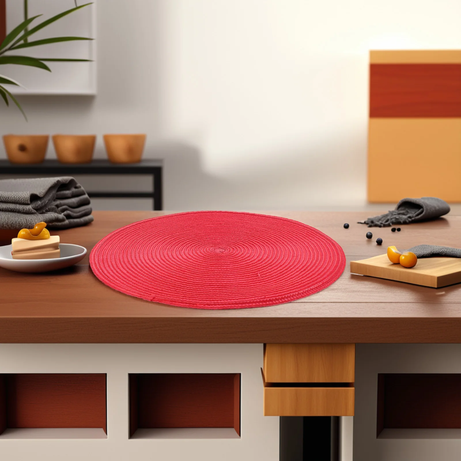 6Pcs Braided Placemats PP Woven Heat Resistant Table Mats for Dining Decorative Round Placemats for Home Wedding Party Use
6Pcs Braided Placemats PP Woven Heat Resistant Table Mats for Dining Decorative Round Placemats for Home Wedding Party Use