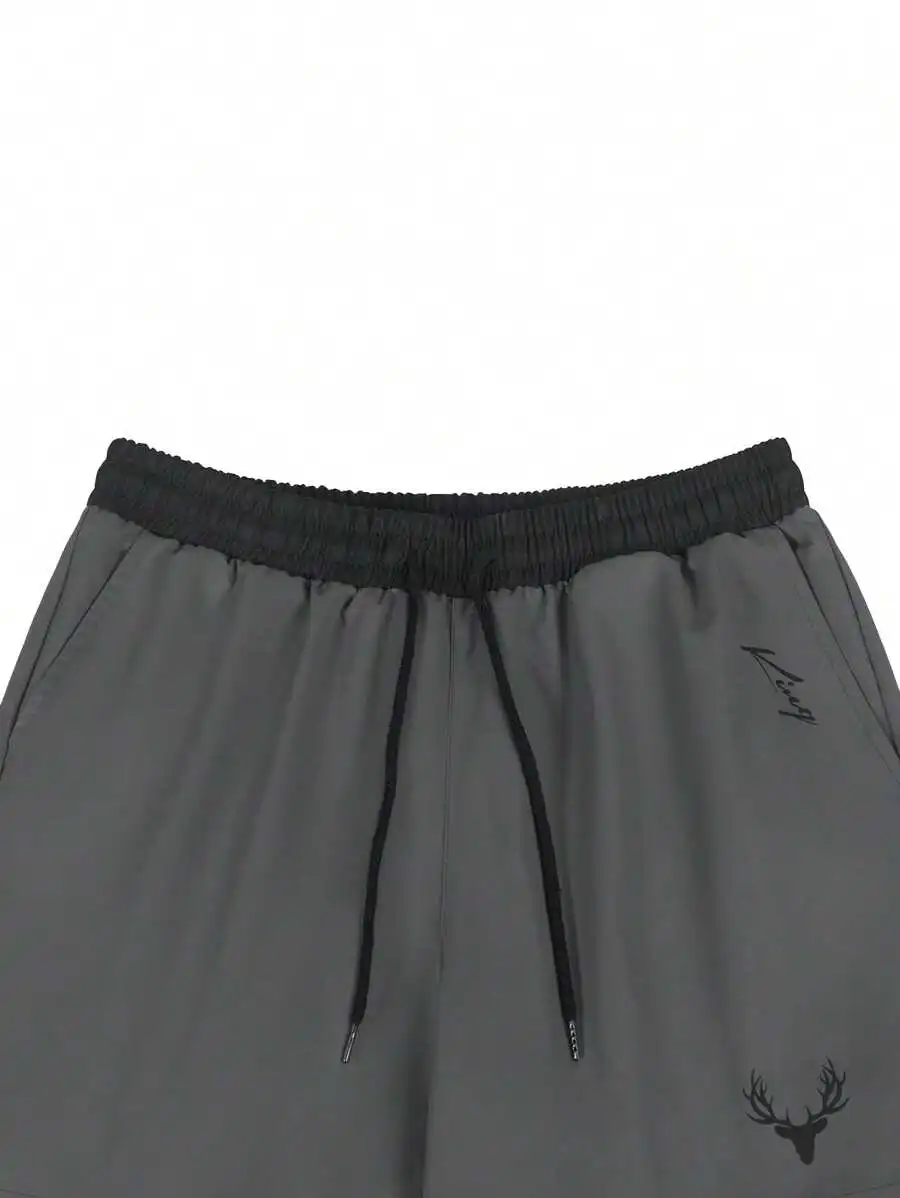 Mens Relaxed Fit Drawstring Waist Athletic Jogger Shorts With Deer Logo
Mens Relaxed Fit Drawstring Waist Athletic Jogger Shorts With Deer Logo