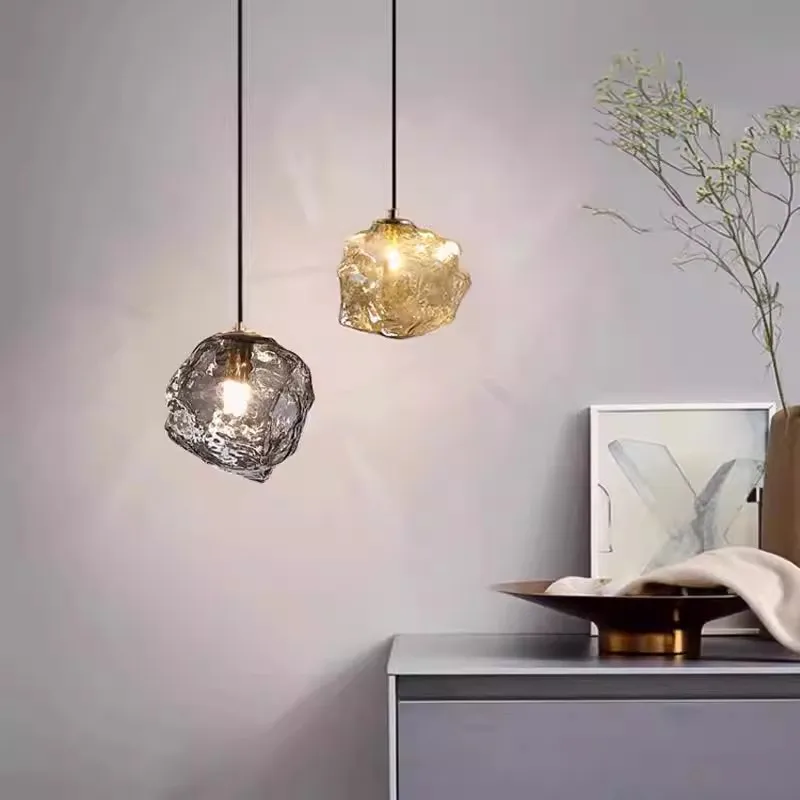 Modern Ice Cube Lamps Clear Smoke Gray Amber Glass Pendant Light for Bedroom Bedsde Living Room Porch Hallway Aisle Hanging Lamp
Modern Ice Cube Lamps Clear Smoke Gray Amber Glass Pendant Light for Bedroom Bedsde Living Room Porch Hallway Aisle Hanging Lamp