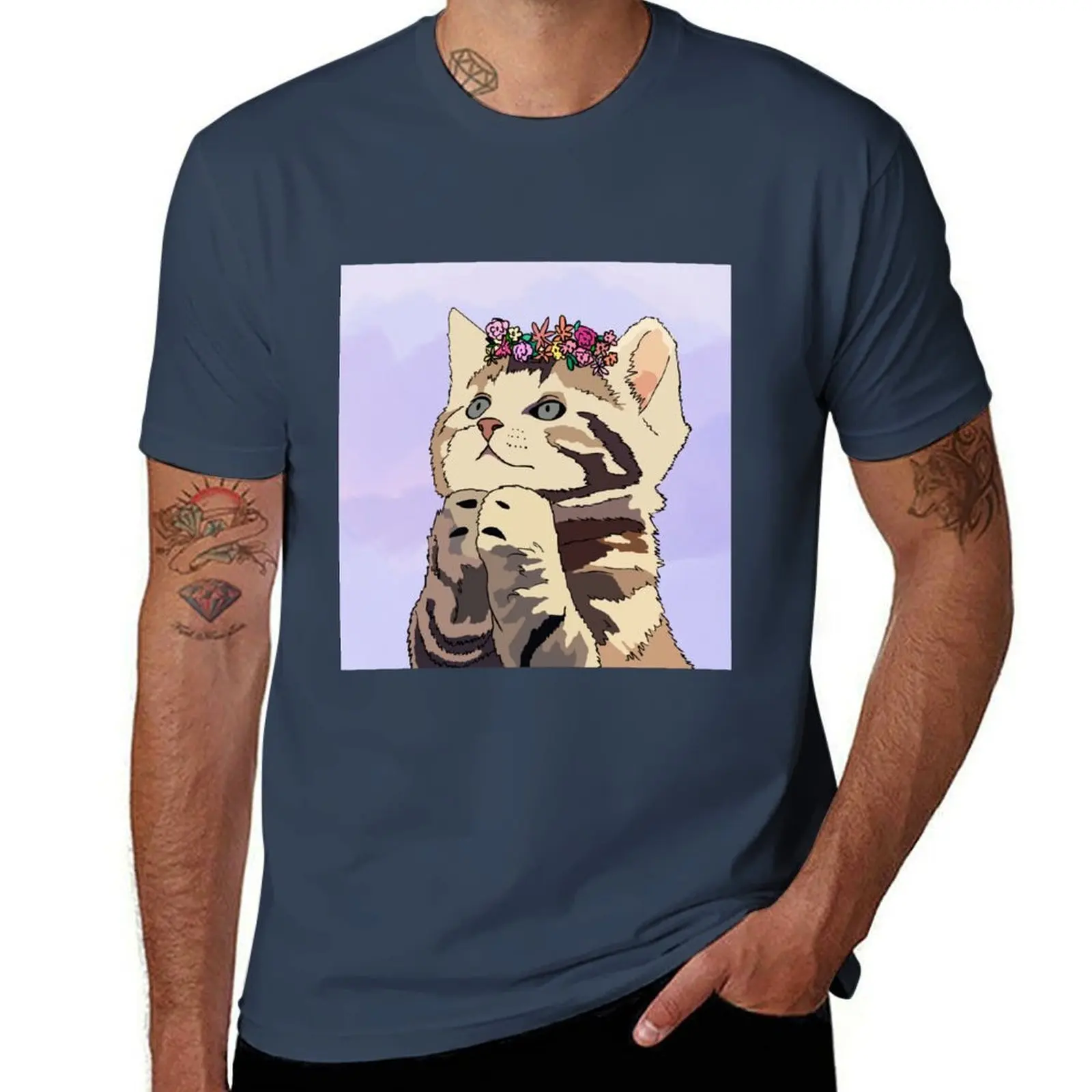 Flower Crown Kitten T-Shirt Plus Size Basic Cotton T-Shirt
Flower Crown Kitten T-Shirt Plus Size Basic Cotton T-Shirt