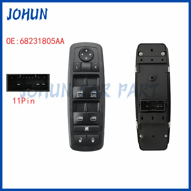 Electric Master Power Window Switch Dual-Automatic For Dodge Charger 2011-2014 Replacement for 68139805AB, 68231805AA Auto Part
Electric Master Power Window Switch Dual-Automatic For Dodge Charger 2011-2014 Replacement for 68139805AB, 68231805AA Auto Part