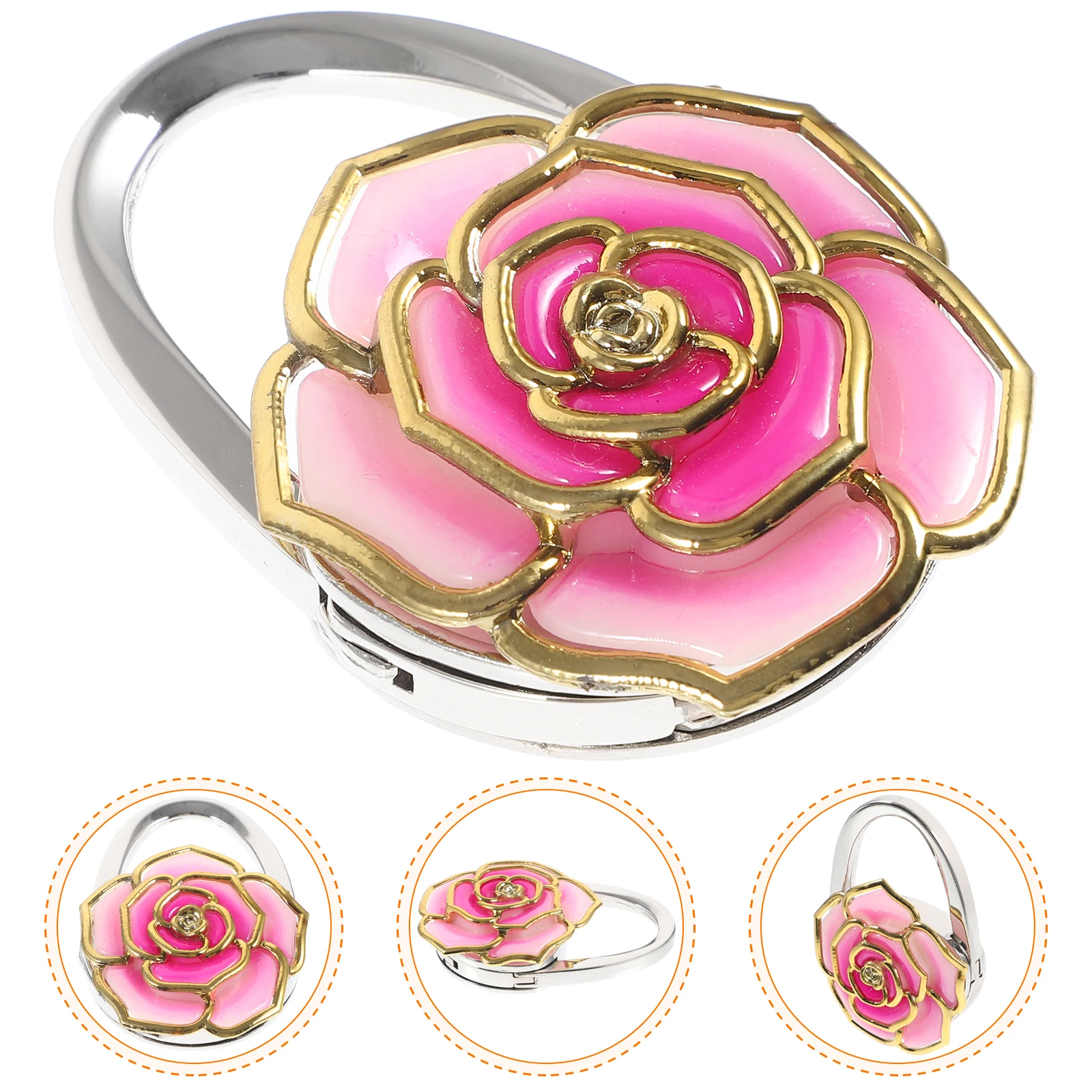 Folding Handbag Hook Hanger Pink 115mm Extended 50x70mm Folded Zinc Alloy Acrylic Non Slip Desktop Portable Bag Holder
Folding Handbag Hook Hanger Pink 115mm Extended 50x70mm Folded Zinc Alloy Acrylic Non Slip Desktop Portable Bag Holder