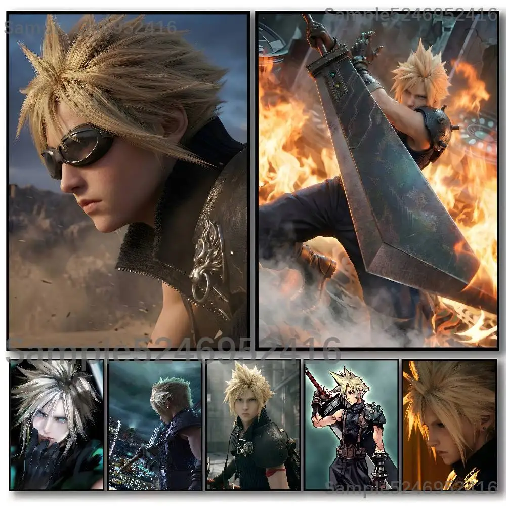 Cloud F-Final Fantasy VII Remake Poster Picture Canvas Painting Wall Art Home Decoration Print For Living Room Decor
Cloud F-Final Fantasy VII Remake Poster Picture Canvas Painting Wall Art Home Decoration Print For Living Room Decor