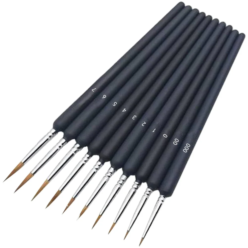 10Pcs Line Drawing Brush Pen Set High Grade Wooden Drawing Brushes Multipurpose Fine Tip Painting Brushes for Watercolor Acrylic
10Pcs Line Drawing Brush Pen Set High Grade Wooden Drawing Brushes Multipurpose Fine Tip Painting Brushes for Watercolor Acrylic