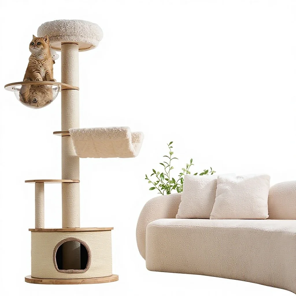 &c Multi-functional Space-Saving Integrated Cat Climbing Frame Nest Anti-Scratch Solid Wood Structure Wear-Resistant Simple
&c Multi-functional Space-Saving Integrated Cat Climbing Frame Nest Anti-Scratch Solid Wood Structure Wear-Resistant Simple