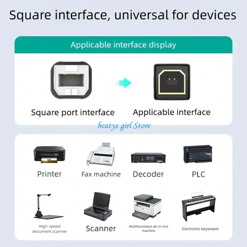 C7AB Active USB Repeaters Cable 10m 15m With Builts in Amplifiers for Long Ranges Printer Scanners Compatibility Stability