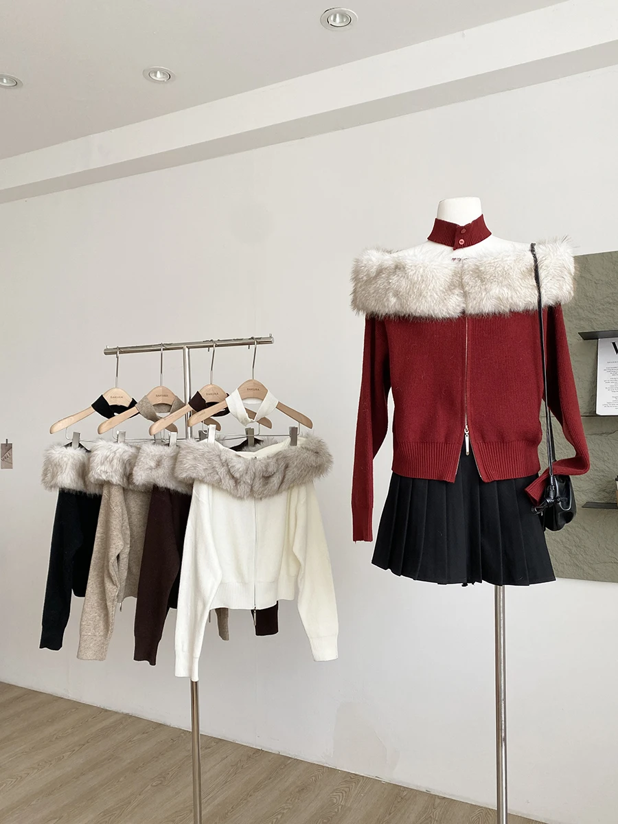 Elegant Korean Style Pure Desire Design Shoulder Bared Knitted Sweater Women's Slim Fit Quality Commute Polyester Fiber
Elegant Korean Style Pure Desire Design Shoulder Bared Knitted Sweater Women's Slim Fit Quality Commute Polyester Fiber