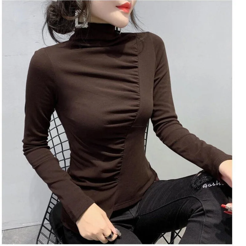 Fashion Solid Color Spliced All-match Folds Blouse Women's Clothing 2022 Autumn Loose New Casual Pullovers Irregular Shirt
Fashion Solid Color Spliced All-match Folds Blouse Women's Clothing 2022 Autumn Loose New Casual Pullovers Irregular Shirt