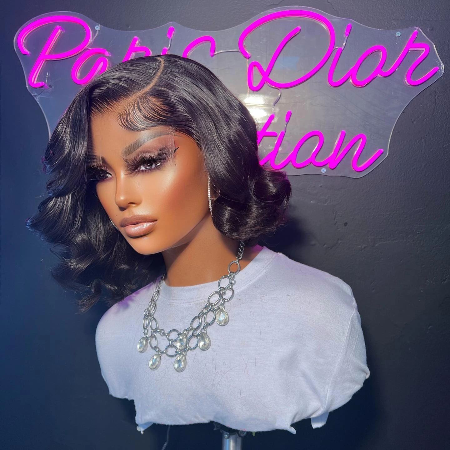 Soft Natural Black Glueless 180Density Short Bob Body Wave Deep Lace Front Wig For Women With Baby Hair Preplucked Daily
Soft Natural Black Glueless 180Density Short Bob Body Wave Deep Lace Front Wig For Women With Baby Hair Preplucked Daily