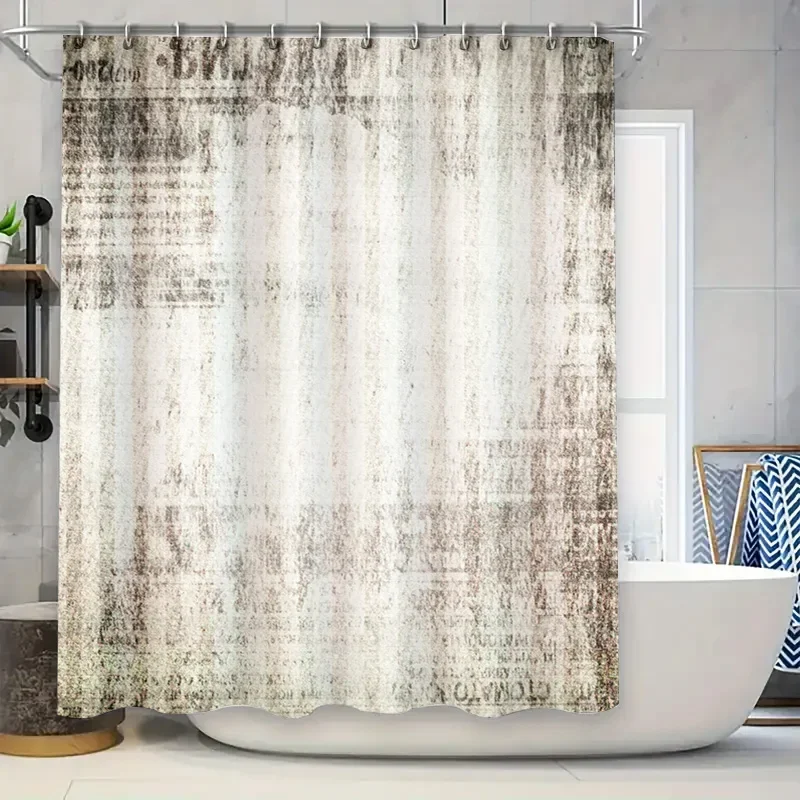 Винтажный комплект занавесок для душа с потрепанным принтом для современного декора ванной комнаты, схема белого/золотого цвета
Винтажный комплект занавесок для душа с потрепанным принтом для современного декора ванной комнаты, схема белого/золотого цвета