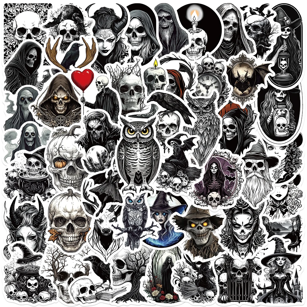 50PCS Retro Horriblr Skull Pumpkin Stickers Gothic Toy Decals For Phone Case iPad Fridge Scrapbook Laptop DIY Graffiti Stickers
50PCS Retro Horriblr Skull Pumpkin Stickers Gothic Toy Decals For Phone Case iPad Fridge Scrapbook Laptop DIY Graffiti Stickers