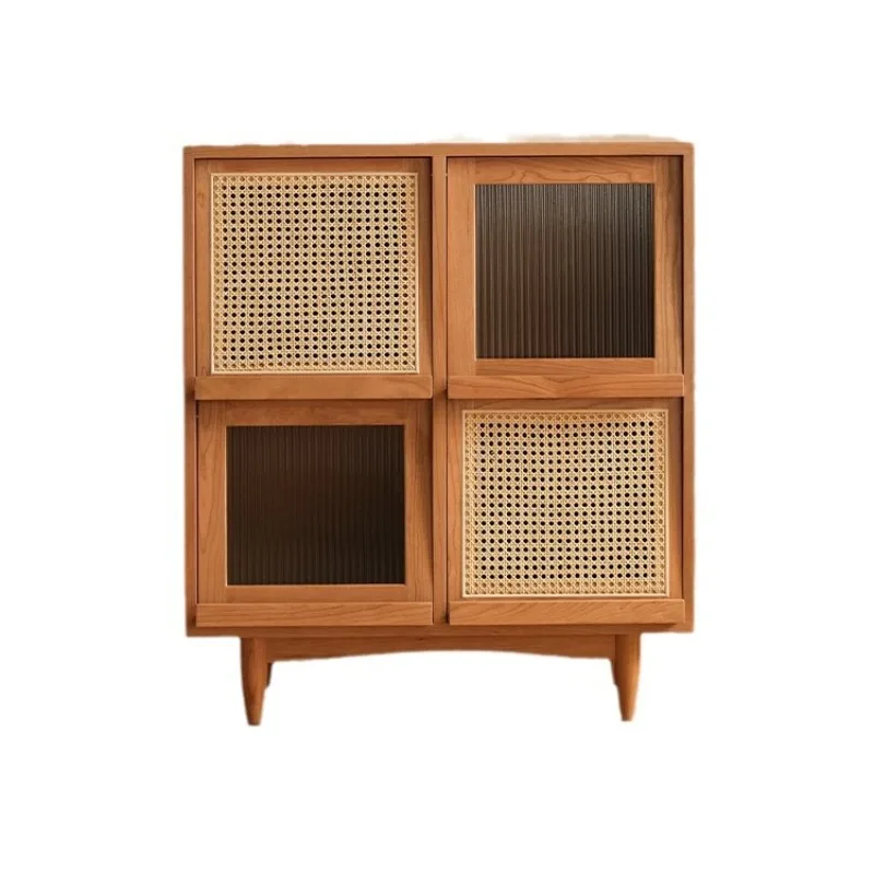 Solid wood bookcase with door locker glass Japanese furniture rattan locker magazine cabinet simple and modern
Solid wood bookcase with door locker glass Japanese furniture rattan locker magazine cabinet simple and modern