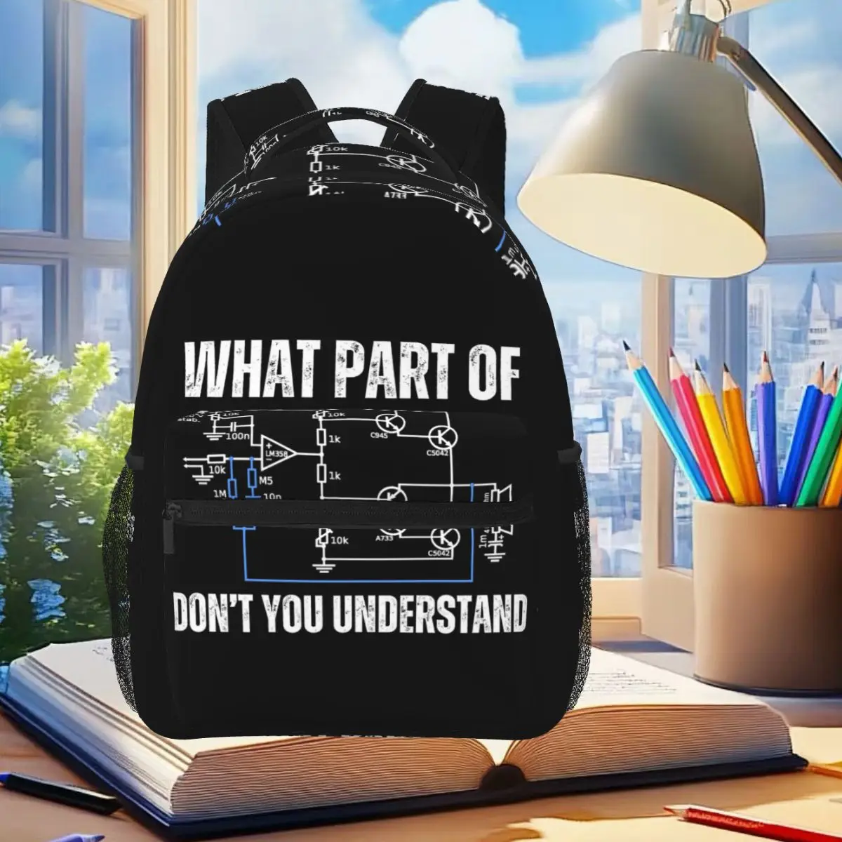 What Part Of Don't You Understand Electrical Engineer Circuit Backpack Student Boys Girls BookBag School Bag Shoulder Bags
What Part Of Don't You Understand Electrical Engineer Circuit Backpack Student Boys Girls BookBag School Bag Shoulder Bags