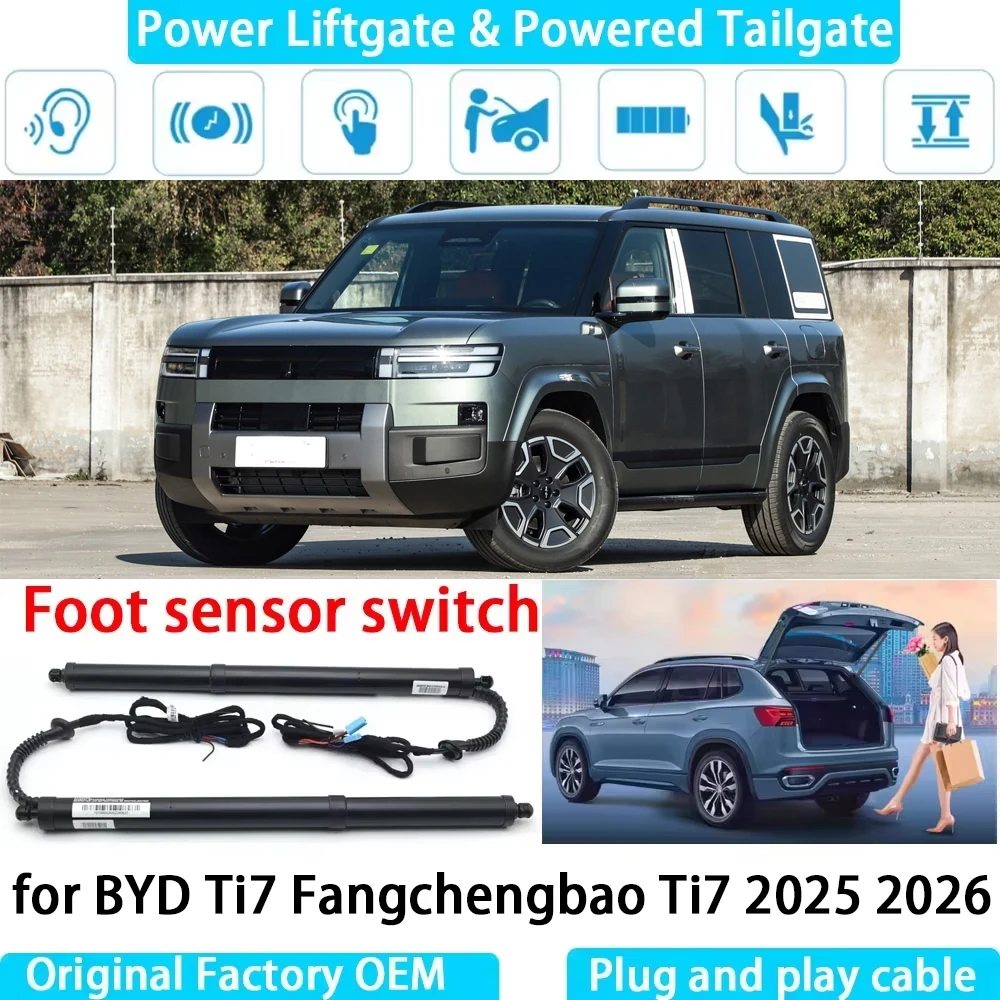 for BYD Ti7 Fangchengbao Ti7 2025 2026 Automatic Electric Power Liftgate Powered Tailgate Strut Tail Gate Lift System
for BYD Ti7 Fangchengbao Ti7 2025 2026 Automatic Electric Power Liftgate Powered Tailgate Strut Tail Gate Lift System