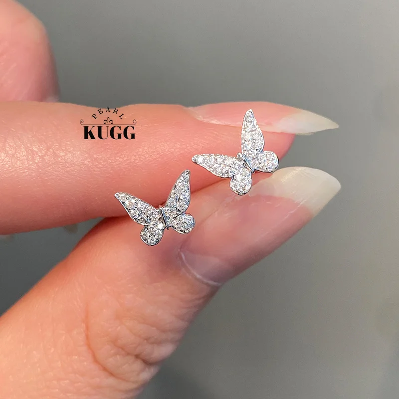 KUGG серьги из 100% белого золота 18 карат, серьги-гвоздики с настоящими натуральными бриллиантами, романтическая форма бабочки, высокие свадебные украшения для женщин
KUGG серьги из 100% белого золота 18 карат, серьги-гвоздики с настоящими натуральными бриллиантами, романтическая форма бабочки, высокие свадебные украшения для женщин