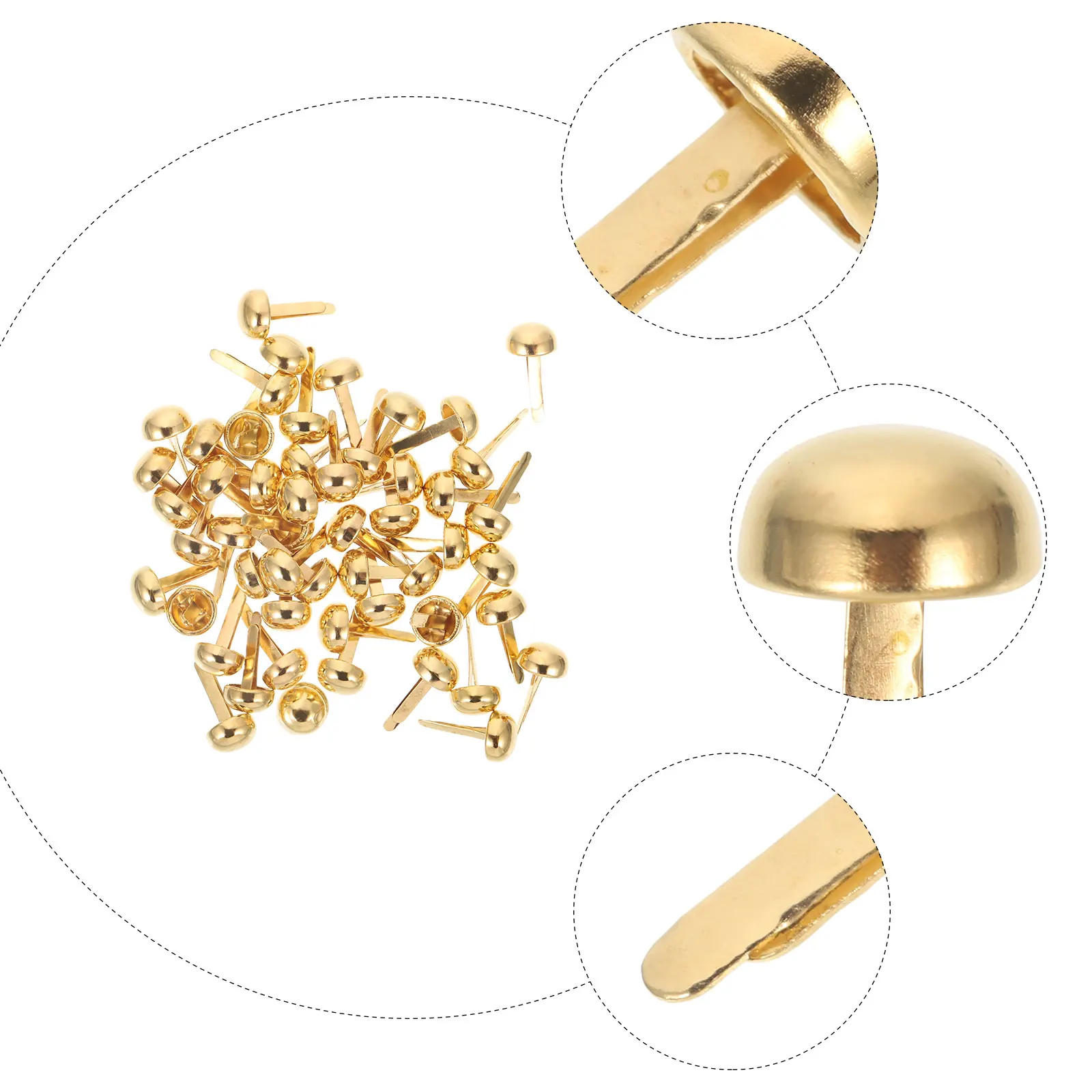 100 PCS Decorative Nails Tacks Thumb Hanging Press Small Paper Fastener Brads Fasteners for Crafts Alloy
100 PCS Decorative Nails Tacks Thumb Hanging Press Small Paper Fastener Brads Fasteners for Crafts Alloy