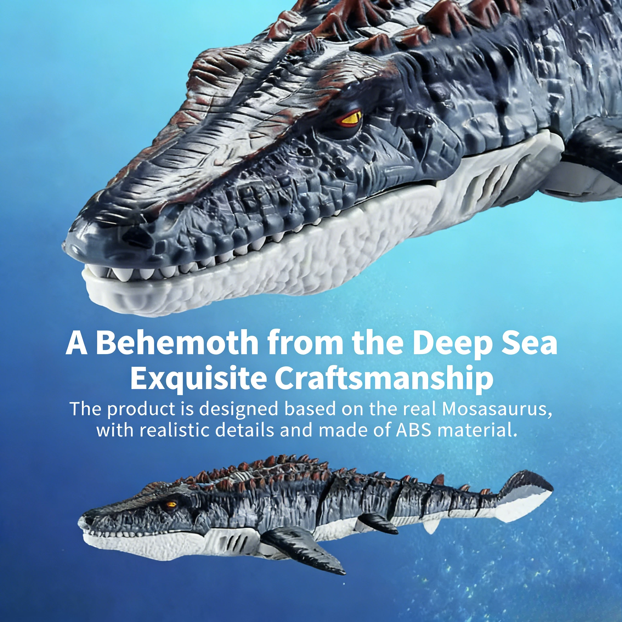 Беспроводной перезаряжаемый радиоуправляемый динозавр-рыба-мозазавр F01-2.4G с функцией распыления | Бионическая игрушка-поплавок для мальчиков и детей
Беспроводной перезаряжаемый радиоуправляемый динозавр-рыба-мозазавр F01-2.4G с функцией распыления | Бионическая игрушка-поплавок для мальчиков и детей