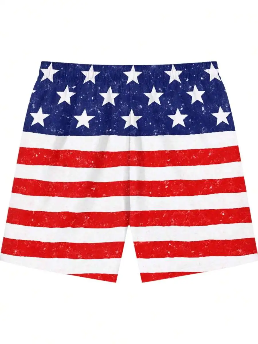 Mens American Flag Beach Shorts Patriotic Stars And Stripes Casual Lightweight Summer Shorts
Mens American Flag Beach Shorts Patriotic Stars And Stripes Casual Lightweight Summer Shorts