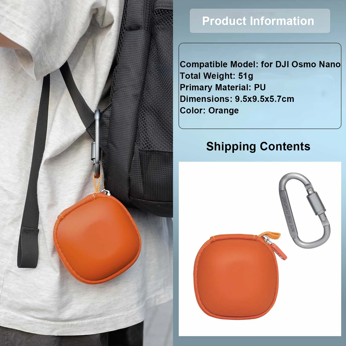 Mini Carrying Case for DJI Osmo Nano,Travel Storage Bag Body Protective Cover Dustproof Box Organizer Case for Osmo Nano Action
Mini Carrying Case for DJI Osmo Nano,Travel Storage Bag Body Protective Cover Dustproof Box Organizer Case for Osmo Nano Action